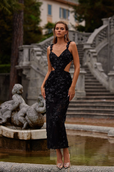 Noemi Black Cut-Out Dress | AfterPay | Klarna