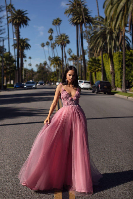 Otavia Tulle Gown - Pink