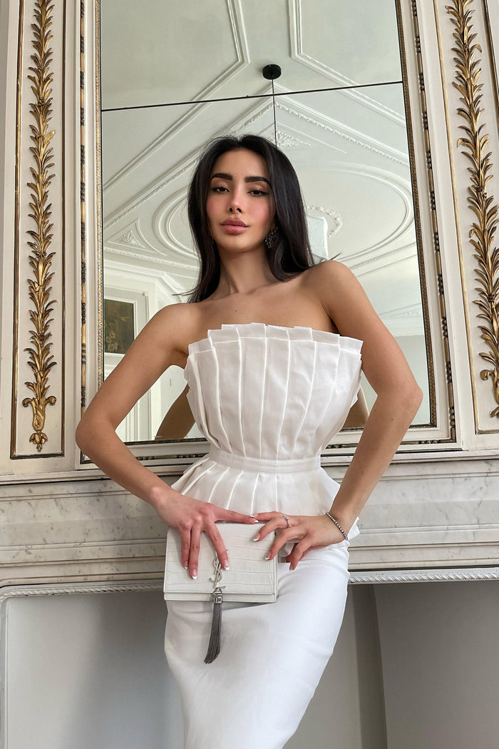 Alamour The Label RTW Midi Dress Arianne Dress Arianne Twill Pleated Midi Dress | Afterpay | Klarna | Zip Pay
