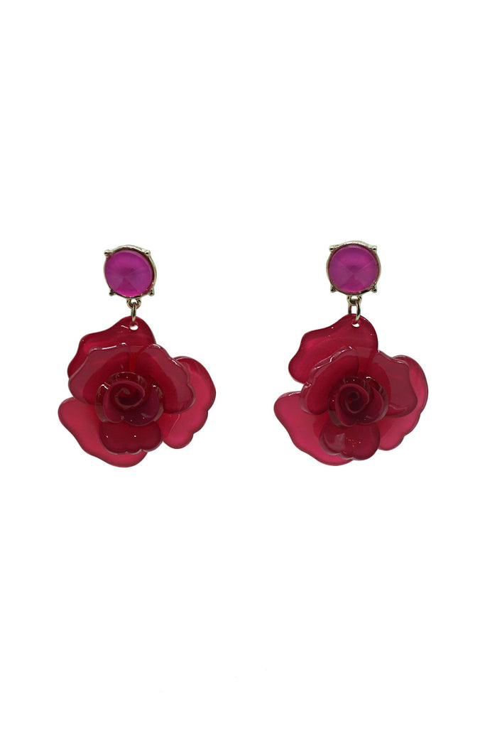 Alamour The Label Earrings Camilla Pink Acrylic Flower Earrings Camilla Pink Acrylic Flower Earrings | Afterpay | Klarna