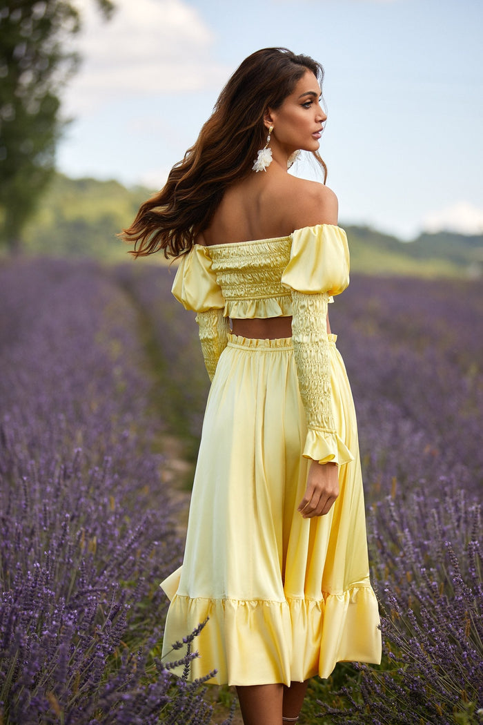 Alamour The Label Sets Lola Set Lola Satin Long Sleeve Two-Piece Set | Afterpay | Klarna | Zip Pay