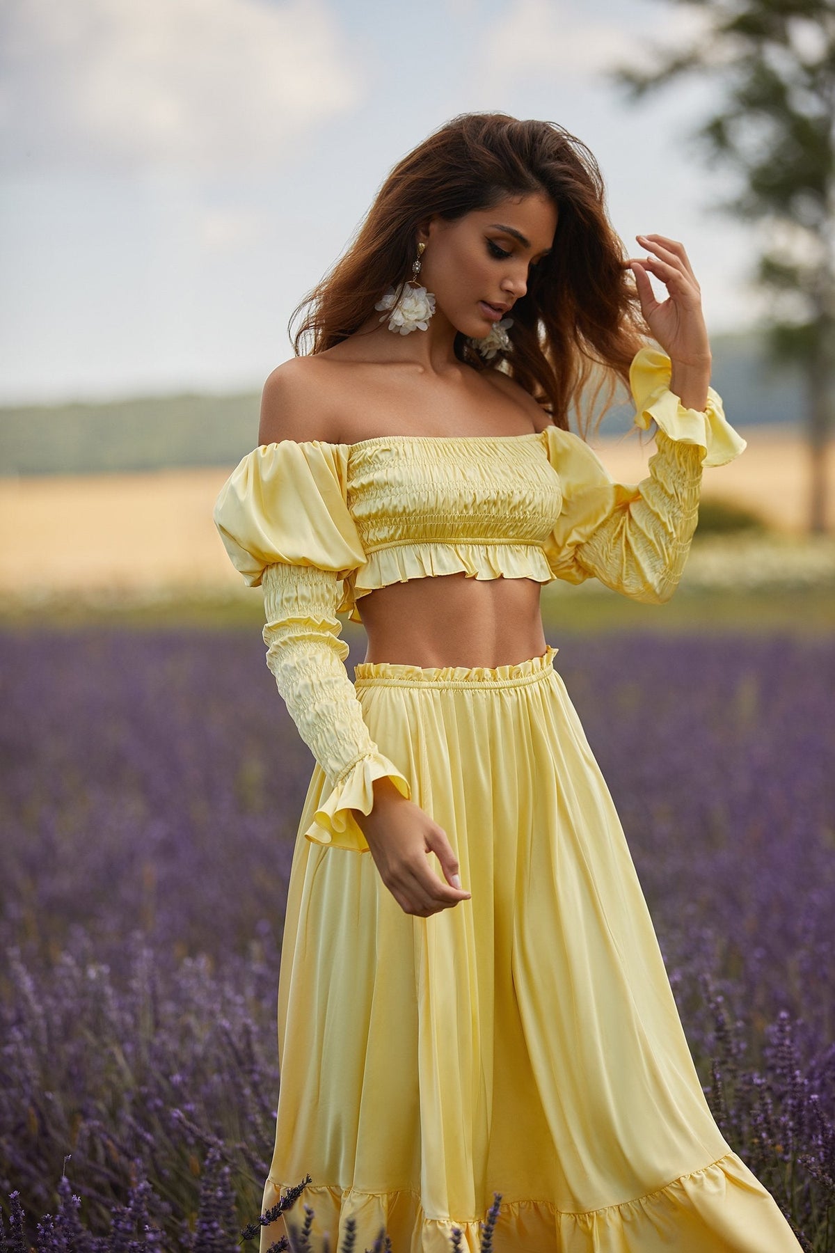 Alamour The Label Sets Lola Set Lola Satin Long Sleeve Two-Piece Set | Afterpay | Klarna | Zip Pay