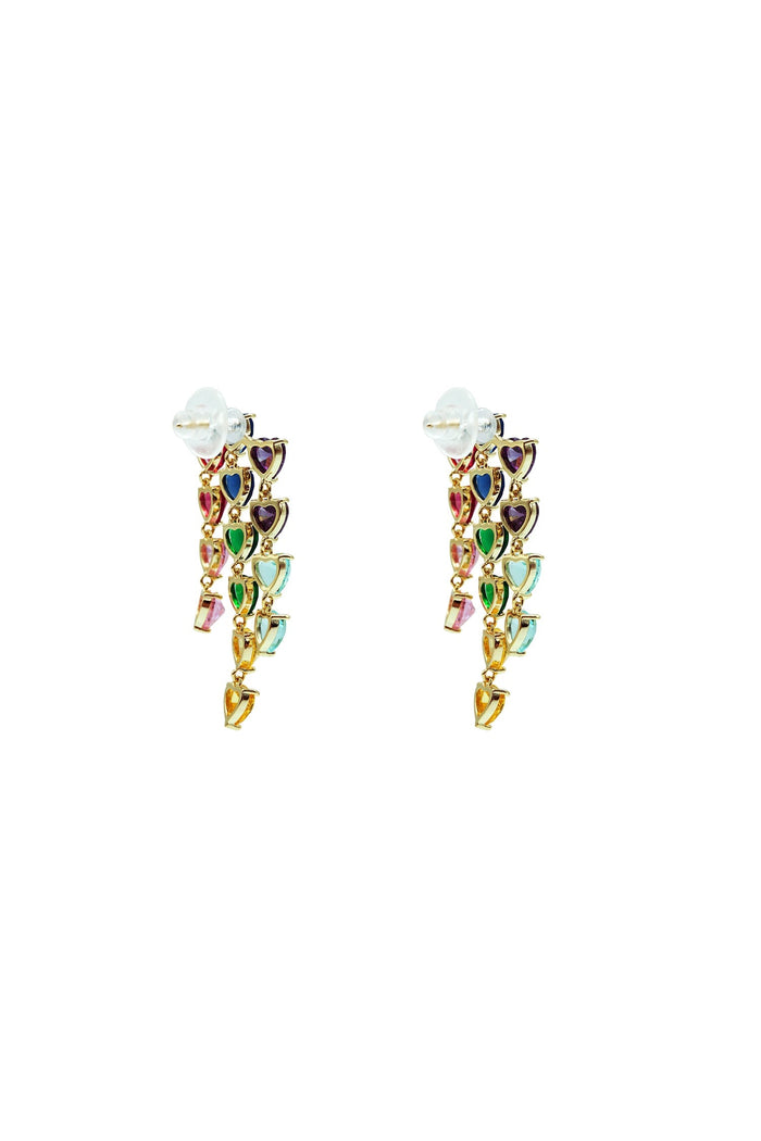 Alamour The Label Earrings Adena Multicoloured Trio Heart Earrings Adena Multicoloured Trio Heart Earrings | Afterpay | Klarna