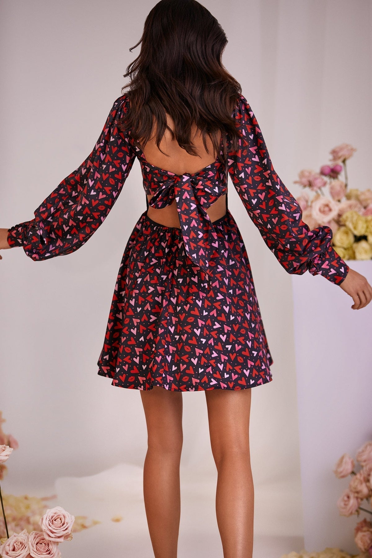 Alamour The Label RTW Mini Dress Love Heart Dress Love Hearts Print Mini Dress | Afterpay | Klarna | Zip Pay