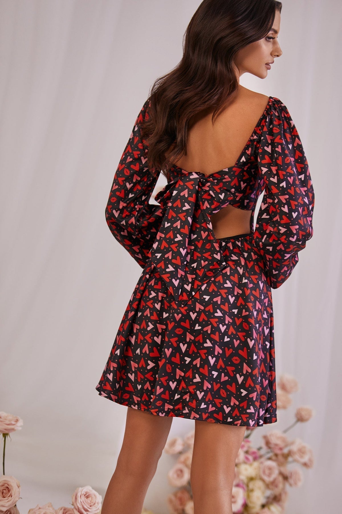 Alamour The Label RTW Mini Dress Love Heart Dress Love Hearts Print Mini Dress | Afterpay | Klarna | Zip Pay