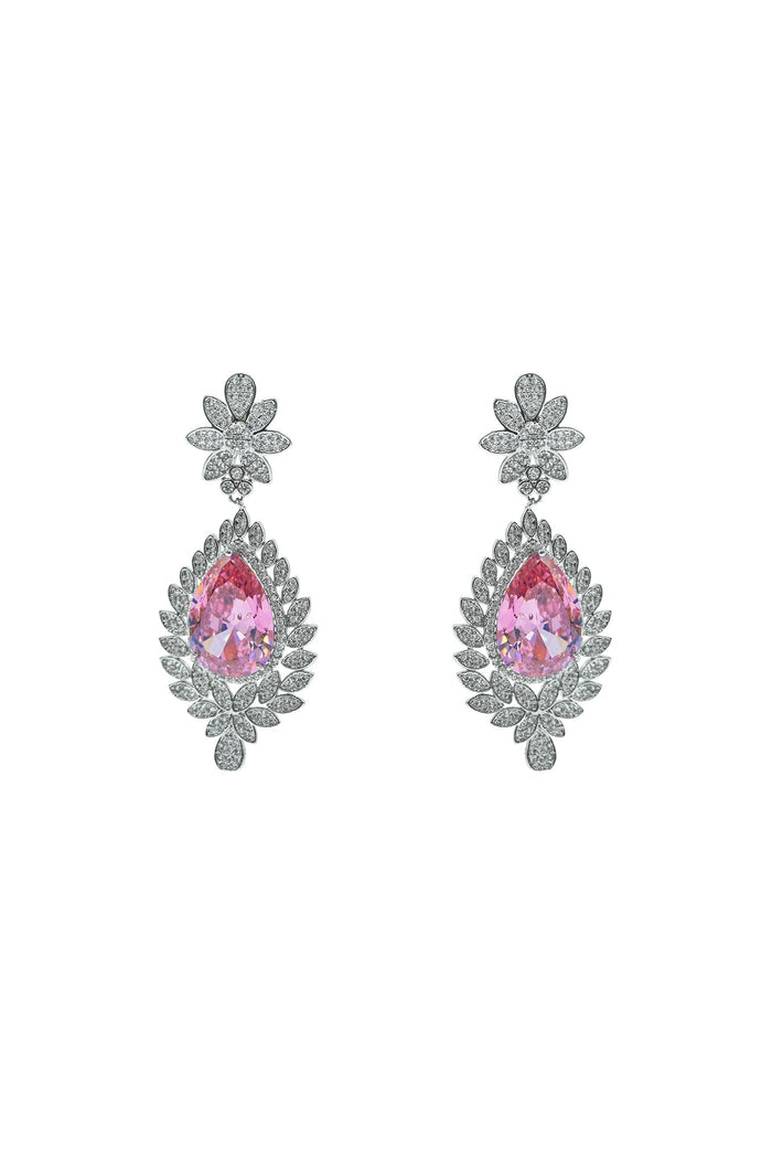 Alamour The Label Earrings Clementine Embellished Pink Gem Earrings Clementine Embellished Pink Gem Earrings | Afterpay | Klarna