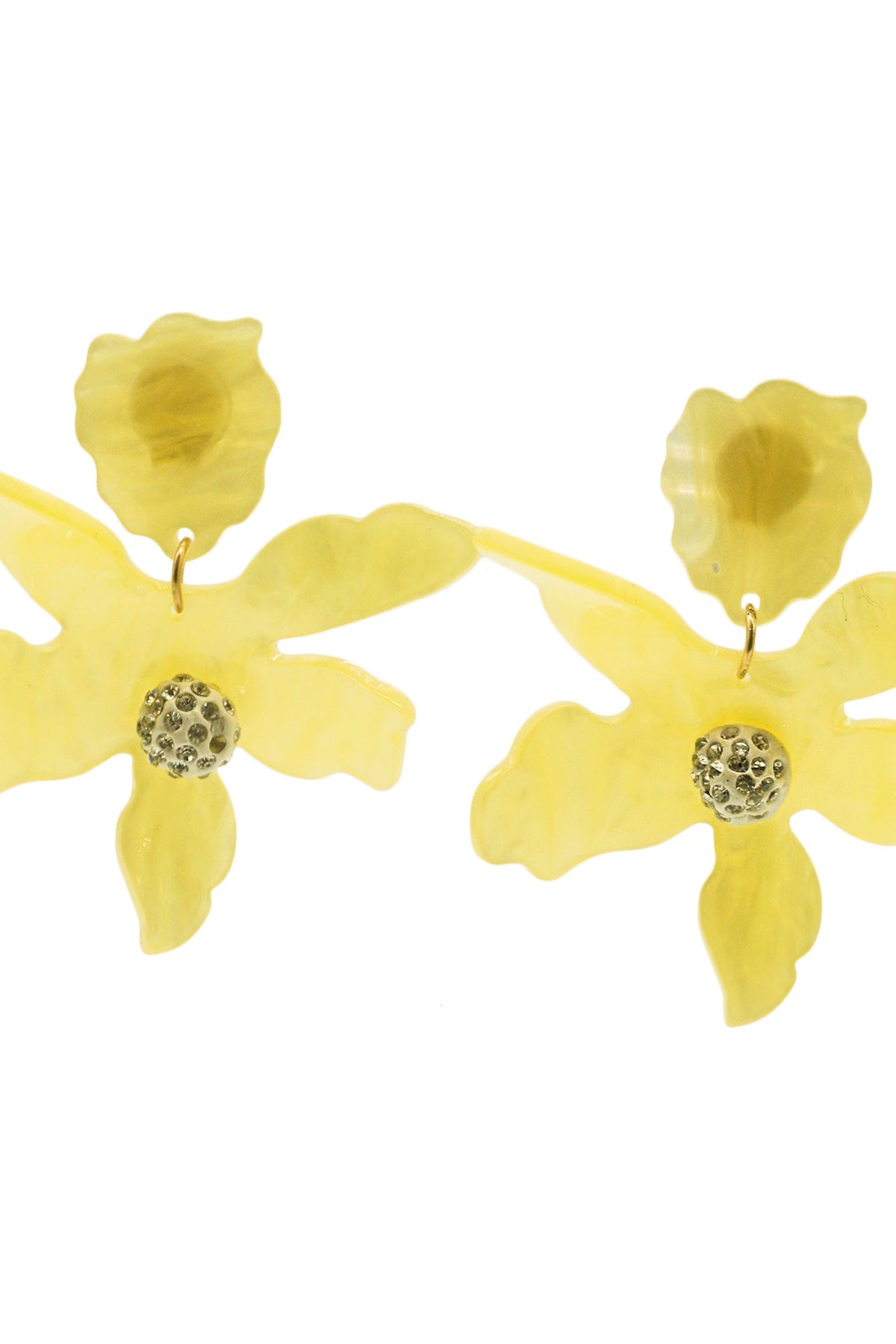 Luna Yellow Flower Earrings