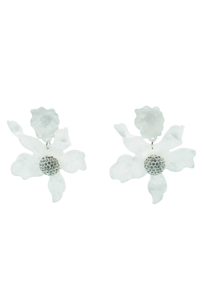 Alamour The Label Earrings Luna Clear Flower Statement Earrings Glazori Luna Clear Flower Statement Earrings | Afterpay | Zip Pay