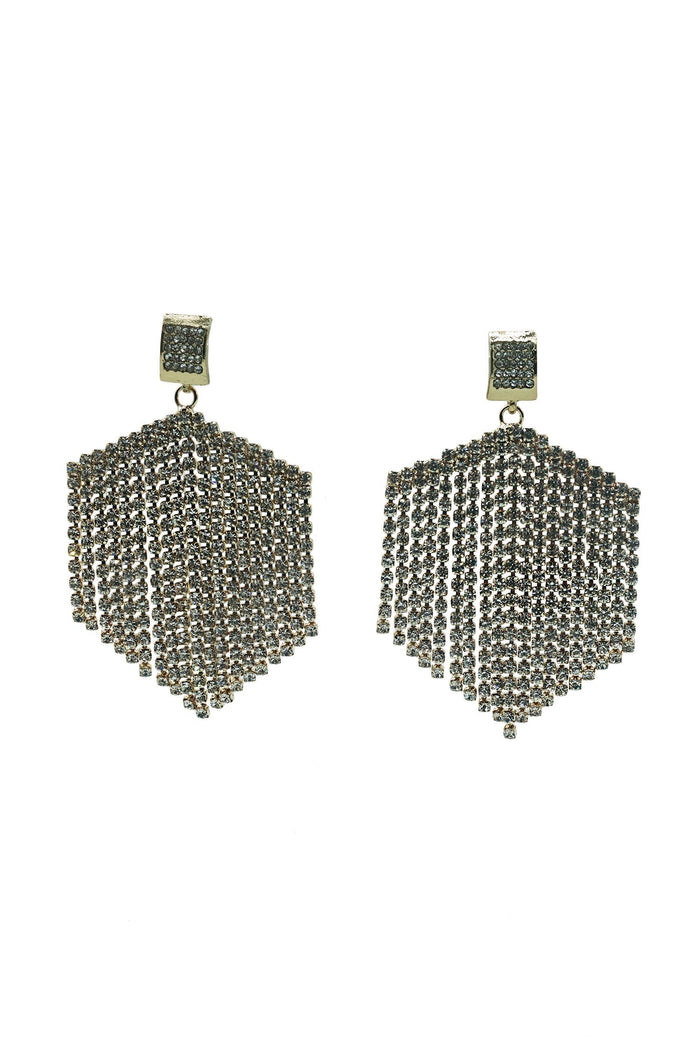 Alamour The Label Earrings Elmira Gold Crystal Drop Earrings Elmira Gold Crystal Drop Earrings | Afterpay | Klarna | Zip Pay