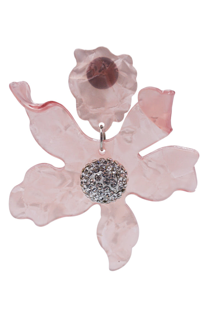 Alamour The Label Earrings Luna Pink Flower Statement Earrings Luna Pink Flower Earrings | Afterpay | Klarna | Zip Pay