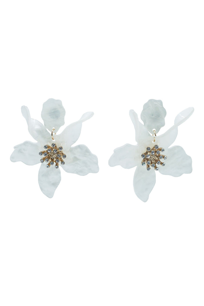 Alamour The Label Earrings Briella White Flower Earrings Briella White Flower Earrings | Afterpay | Klarna | Zip Pay