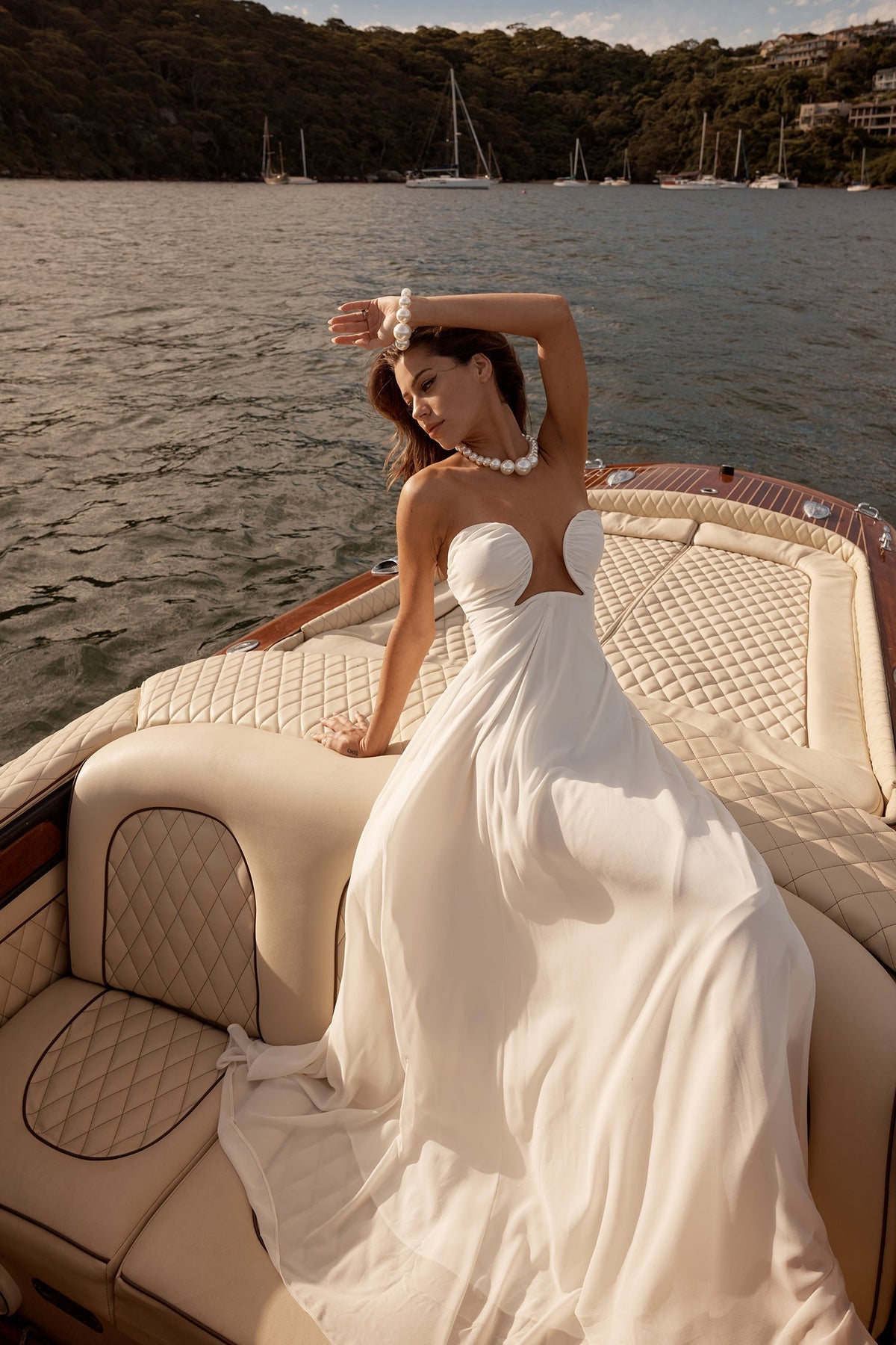 Ciana White Chiffon Maxi Dress