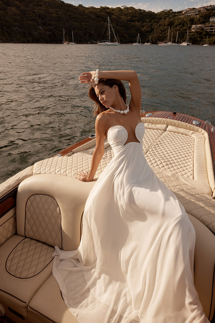 Alamour The Label RTW Maxi Dress Ciana Dress Ciana White Chiffon Maxi Dress | Afterpay | Klarna | Zip Pay