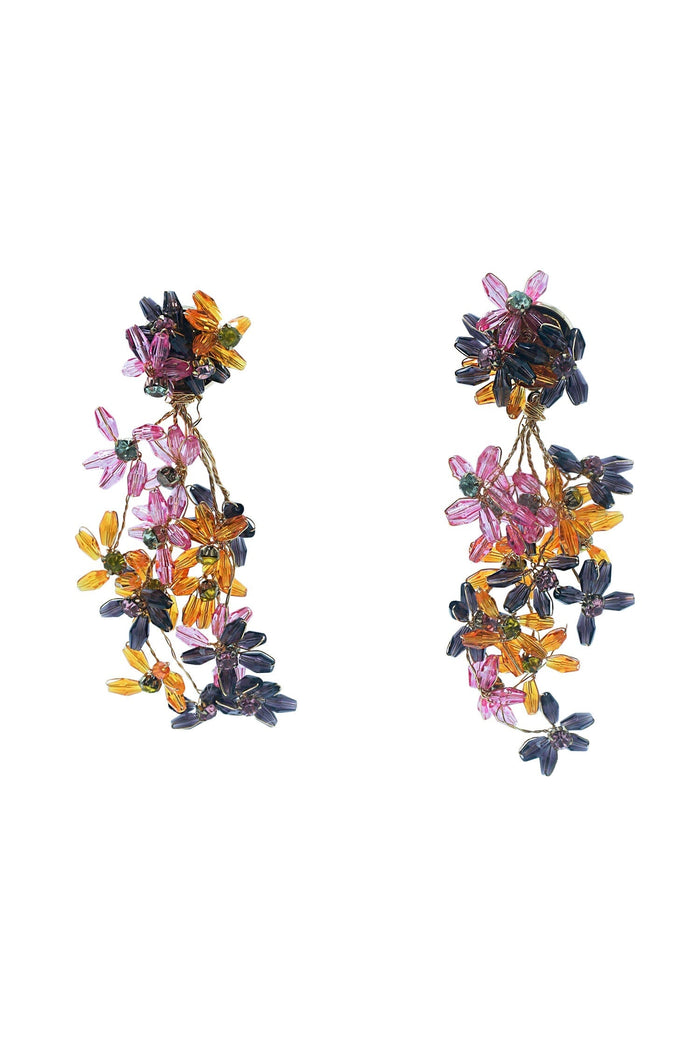 Alamour The Label Earrings Lea Multicoloured Floral Earrings Lea Multicoloured Floral Earrings | Afterpay | Klarna | Zip Pay