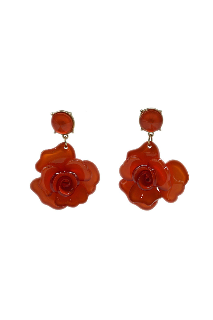 Alamour The Label Earrings Camilla Orange Acrylic Flower Earrings Camilla Orange Acrylic Flower Earrings | Afterpay | Klarna