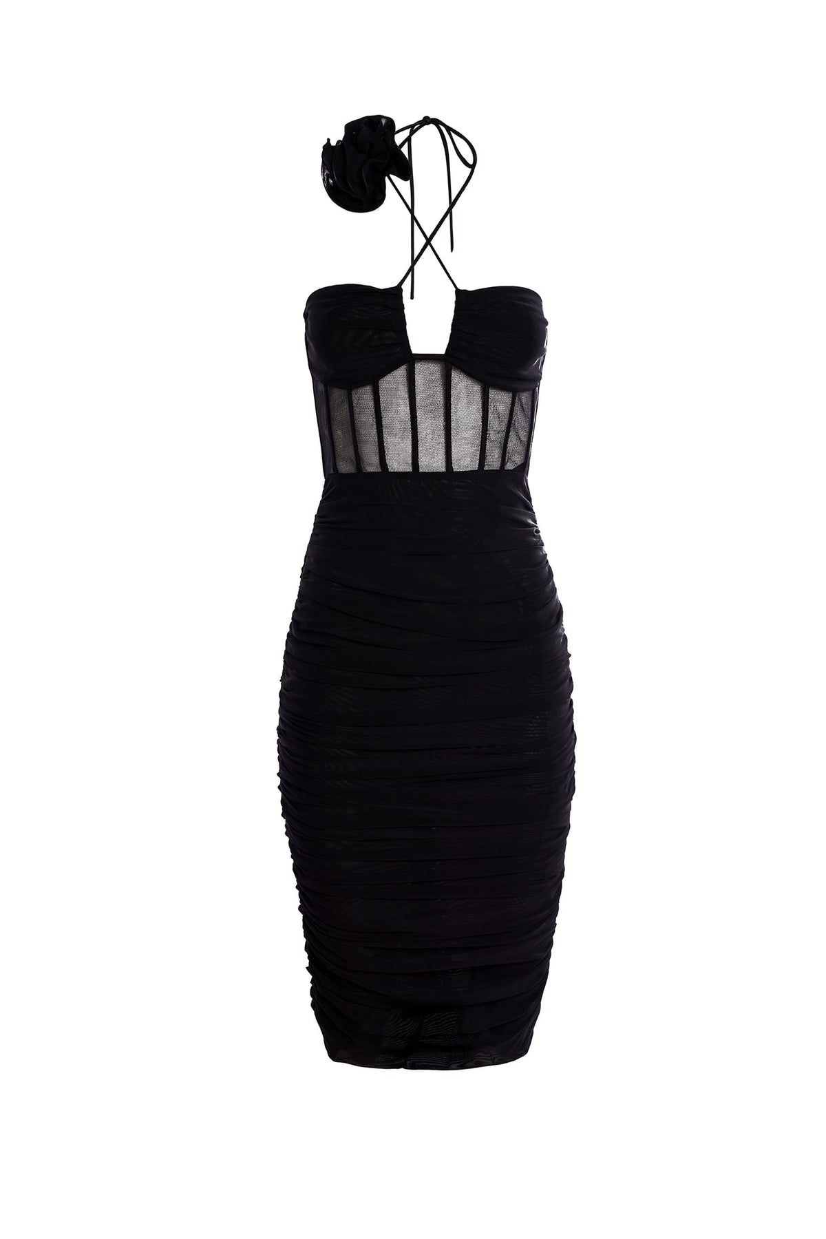 Alamour The Label RTW Midi Dress Annalisa Dress Annalisa Black Halter Neck Dress | Afterpay | Klarna | Zip Pay