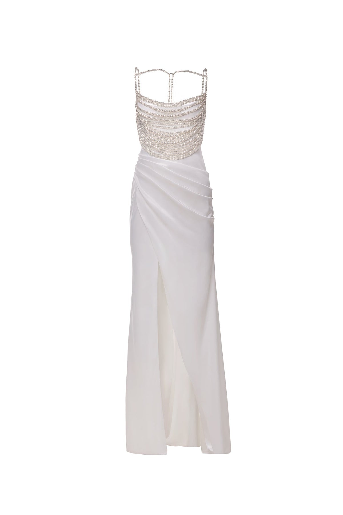 Alamour The Label RTW Maxi Dress Elizabeth - White Elizabeth White Satin Gown | Afterpay | Klarna | Zip Pay