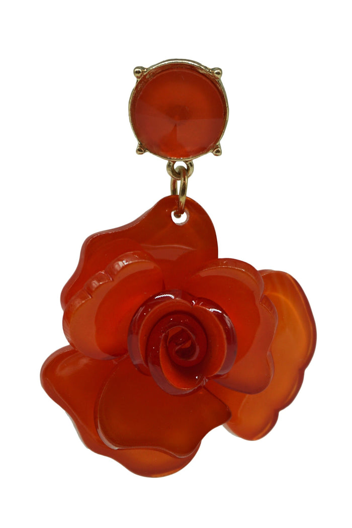 Alamour The Label Earrings Camilla Orange Acrylic Flower Earrings Camilla Orange Acrylic Flower Earrings | Afterpay | Klarna