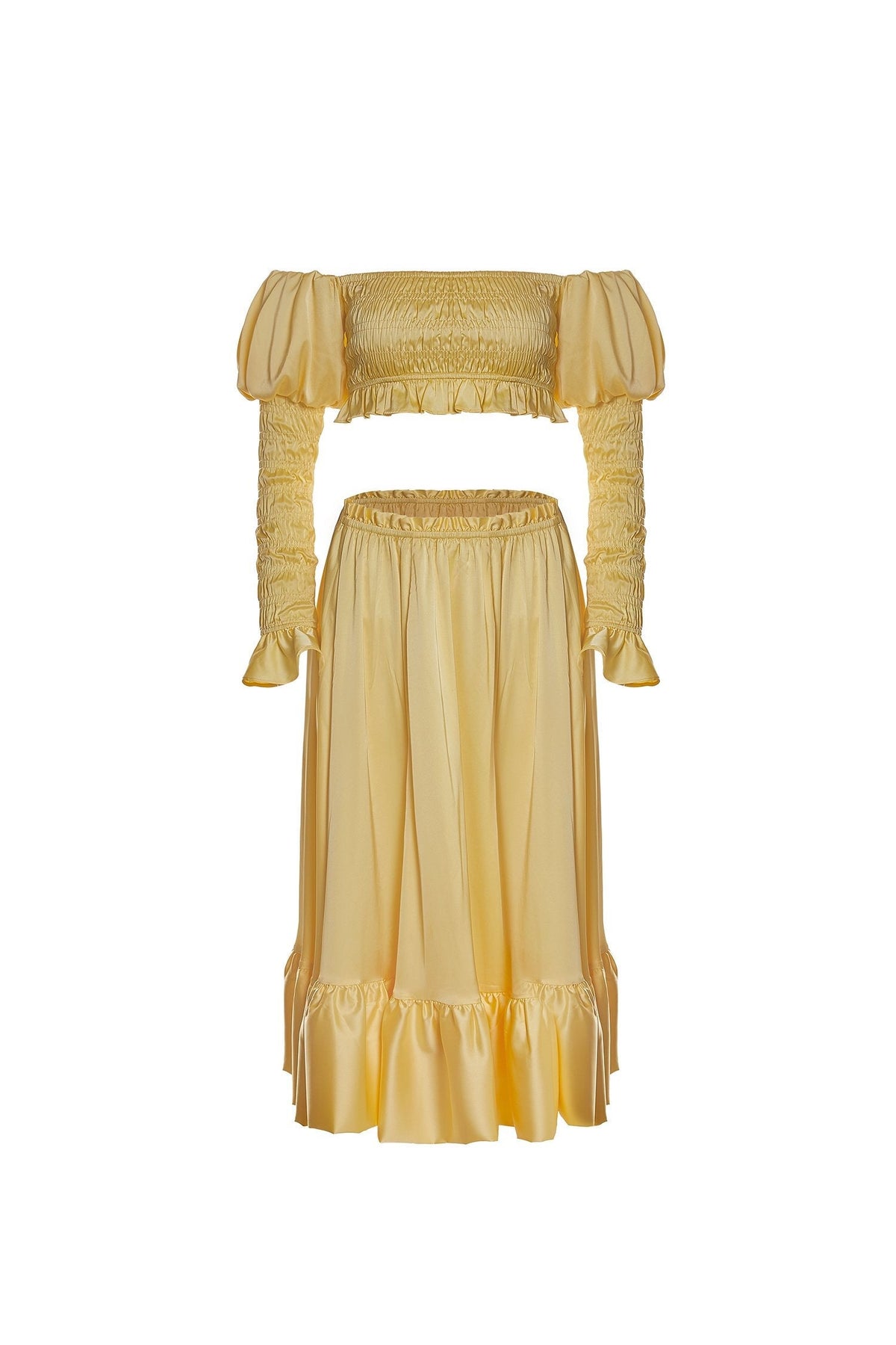 Alamour The Label Sets Lola Set Lola Satin Long Sleeve Two-Piece Set | Afterpay | Klarna | Zip Pay