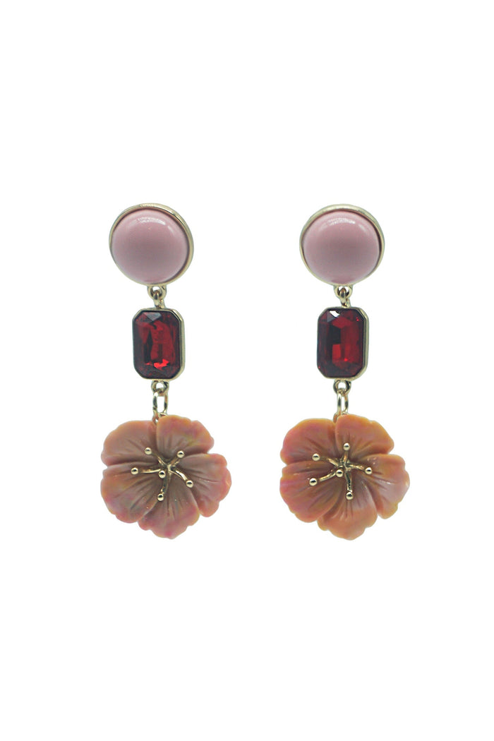 Alamour The Label Earrings Malenya Multicoloured Flower Drop Earrings Malenya Multicoloured Flower Earrings | Afterpay | Klarna | Zip Pay