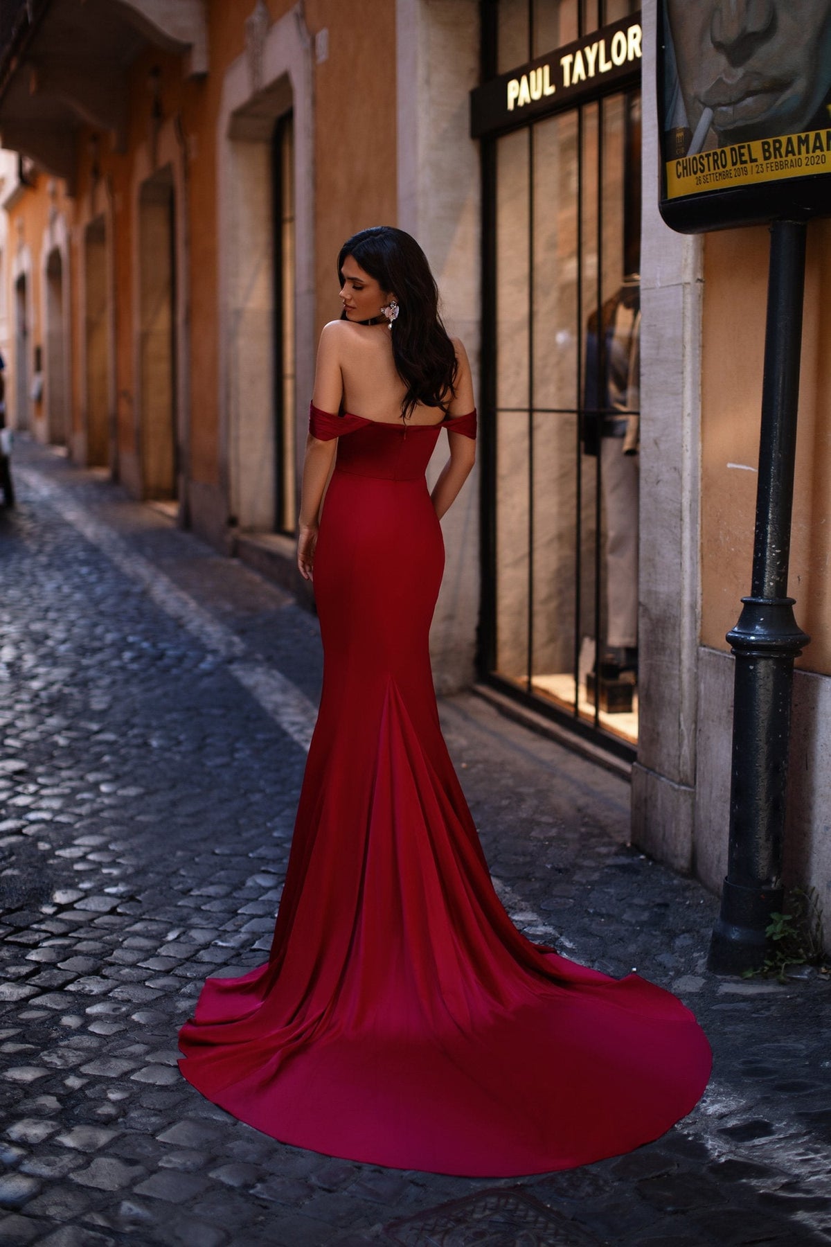 lorenza maxi dress Lorenza Red Off Shoulder Gown | Afterpay | Klarna