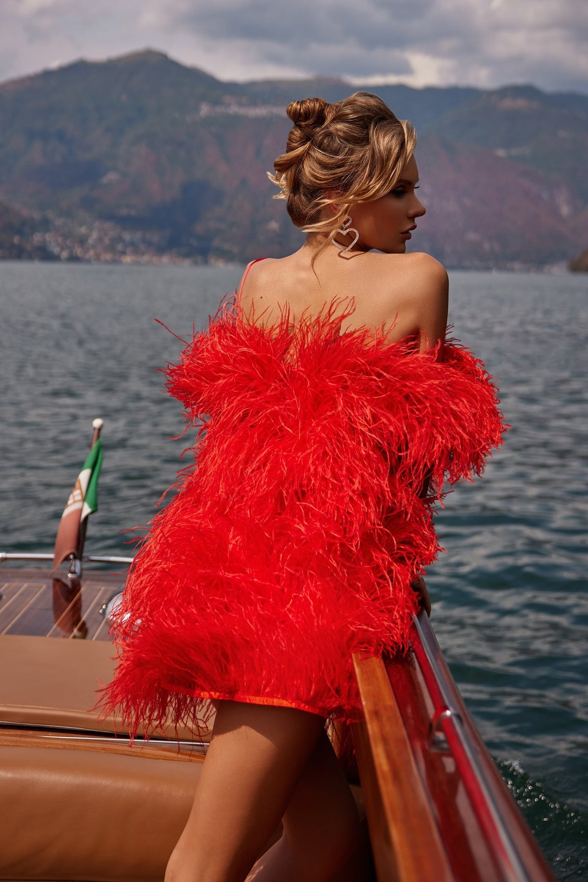 Vanna Red Feather Mini Dress | Afterpay | Klarna Vanna Red Feather Mini Dress | Afterpay | Klarna