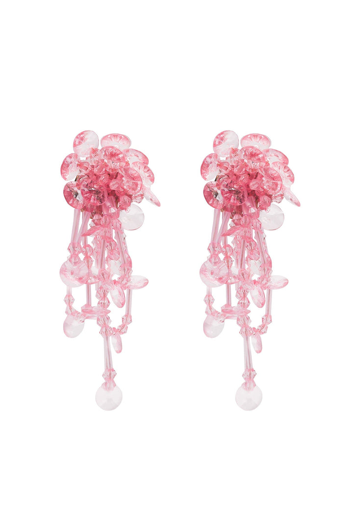 Alamour The Label Earrings Helene Pink Flower Drop Earrings Helene Pink Flower Drop Earrings | Afterpay | Laybuy | Klarna
