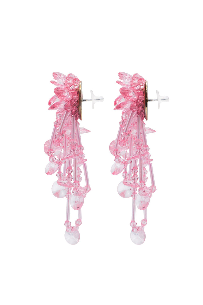 Alamour The Label Earrings Helene Pink Flower Drop Earrings Helene Pink Flower Drop Earrings | Afterpay | Laybuy | Klarna