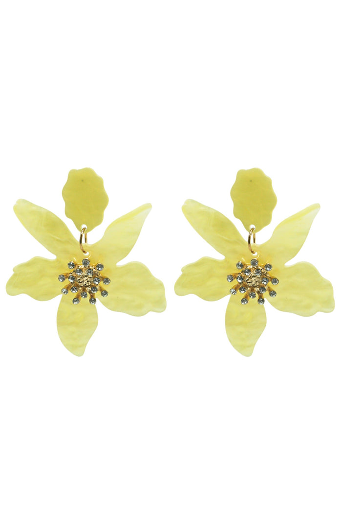 Alamour The Label Earrings Briella Yellow Flower Earrings Briella Yellow Flower Earrings | Afterpay | Klarna | Zip Pay