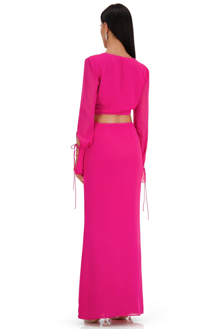 Alamour The Label Tops Isabella Top Isabella Pink Chiffon Tie Top | Afterpay | Klarna | Zip Pay
