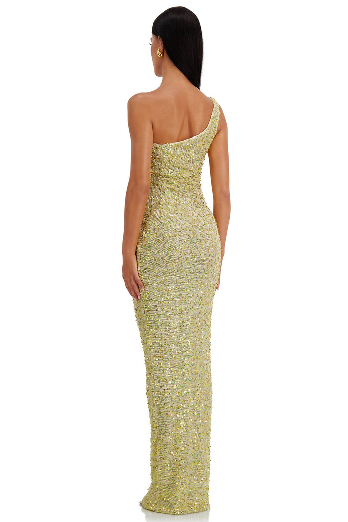Alamour The Label RTW Sequin Jaquetta Dress Jaquetta Gold Mesh Maxi Dress | Afterpay | Klarna | Zip Pay