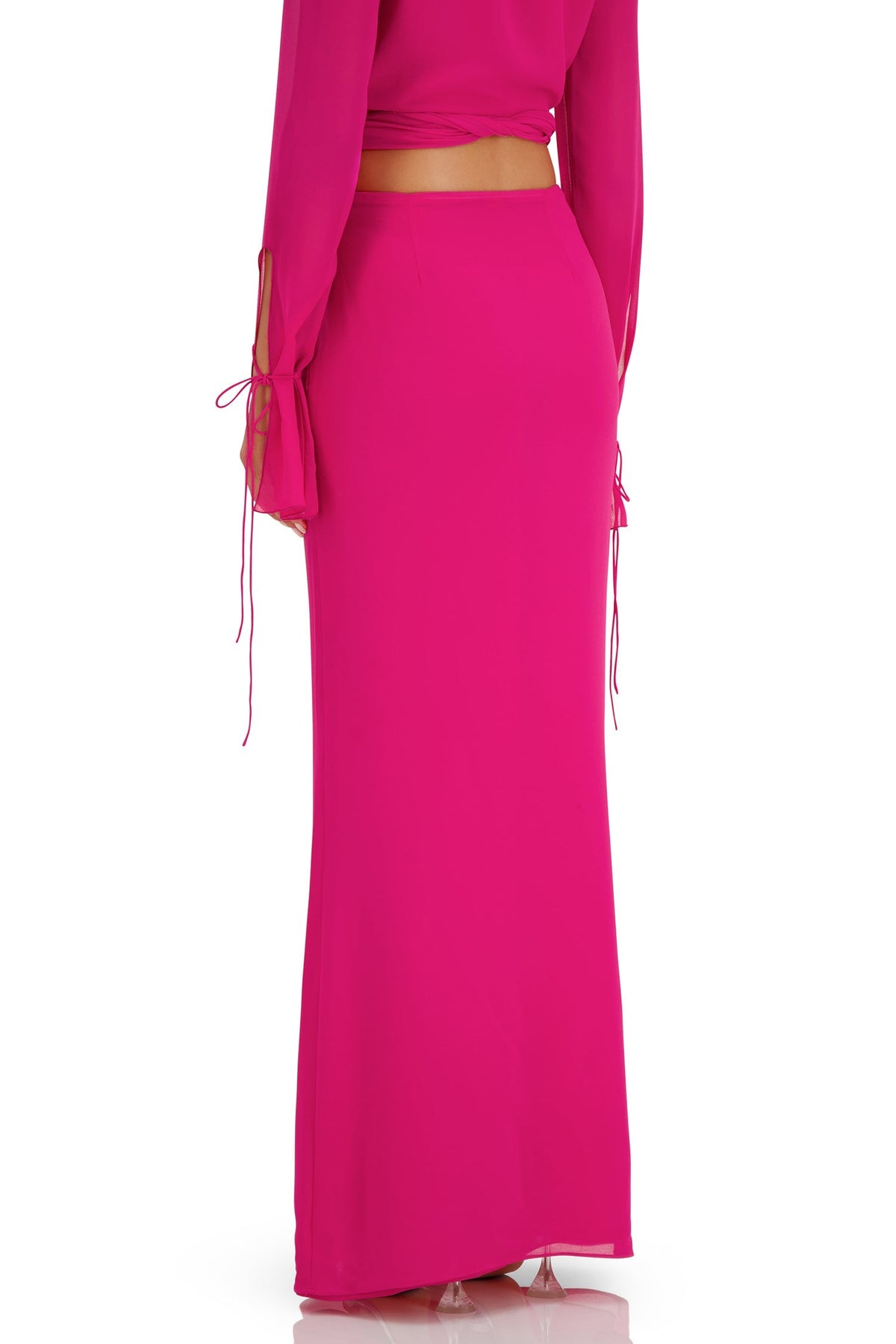 Isabella Pink Chiffon Skirt