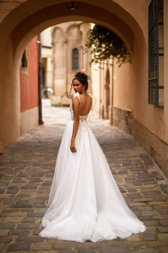 Alamour Made-To-Order MTO Bridal Eliah Gown Eliah White Low Back Bridal Gown | Afterpay | Klarna | Zip Pay
