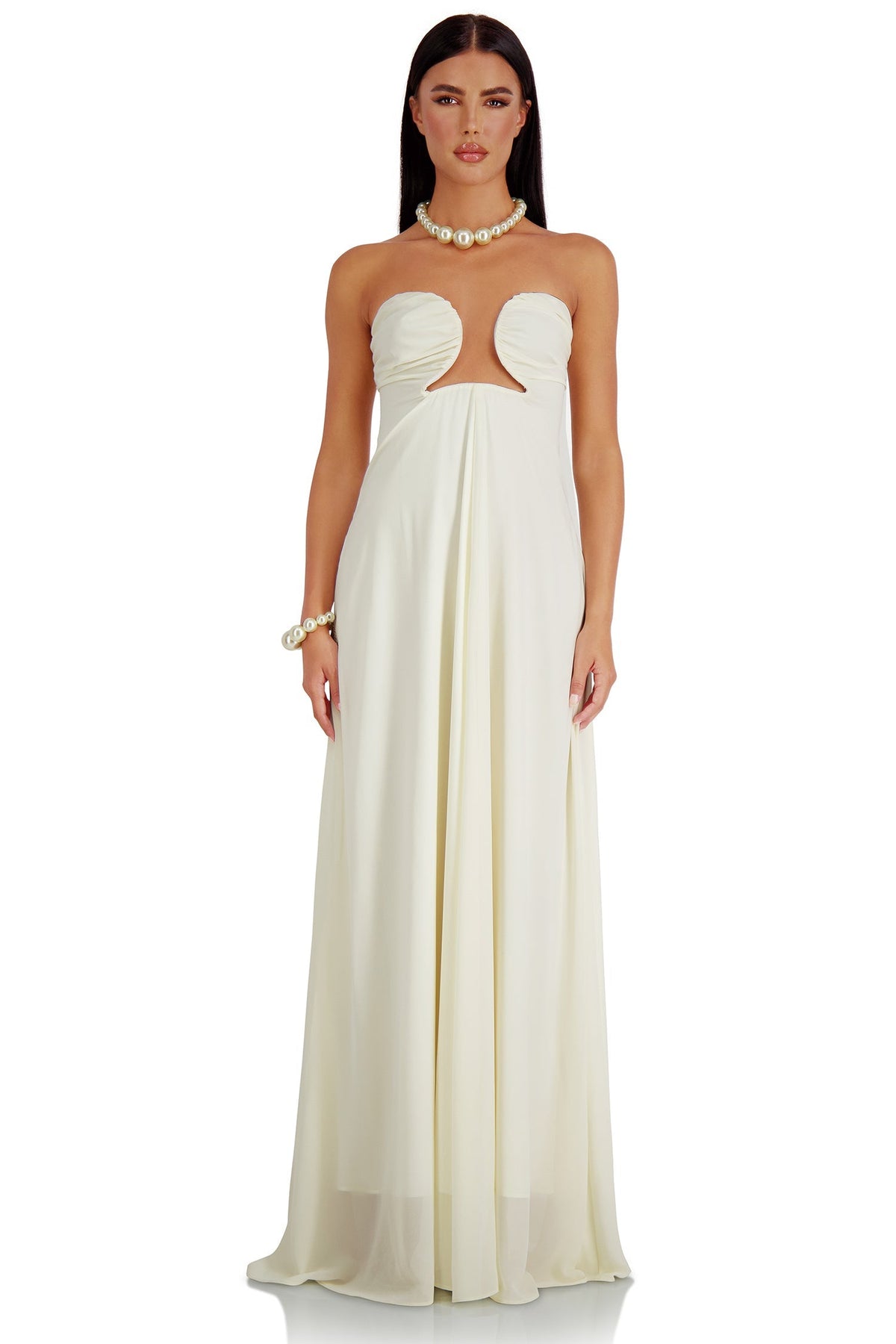 ciana satin dress Reformation Ciana Satin Dress, Fior Di Latte