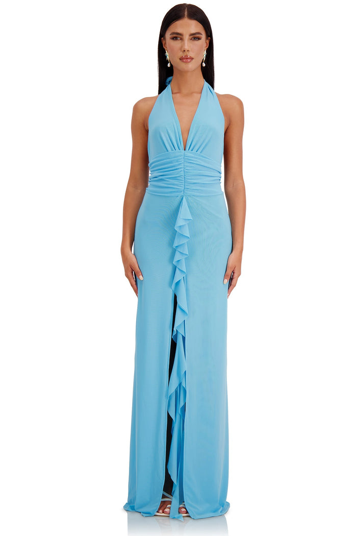 Alamour The Label RTW Maxi Dress Grusilla Dress Grusilla Blue Mesh Maxi Dress | Afterpay | Klarna | Zip Pay