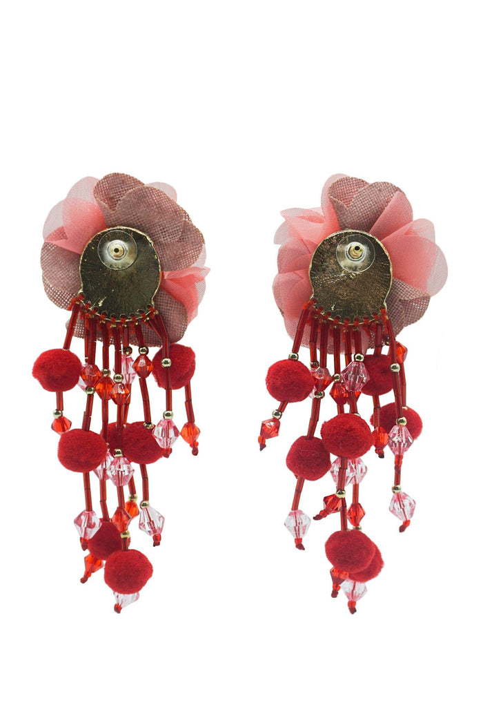 Shailee Multicoloured Flower Drop Earrings