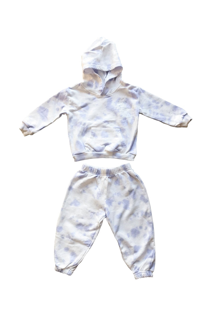 Alamour The Label Kidswear Kylie Kids Set - Lilac Kylie Kids Tie Dye Joggers and Hoodie Set | Afterpay | Klarna
