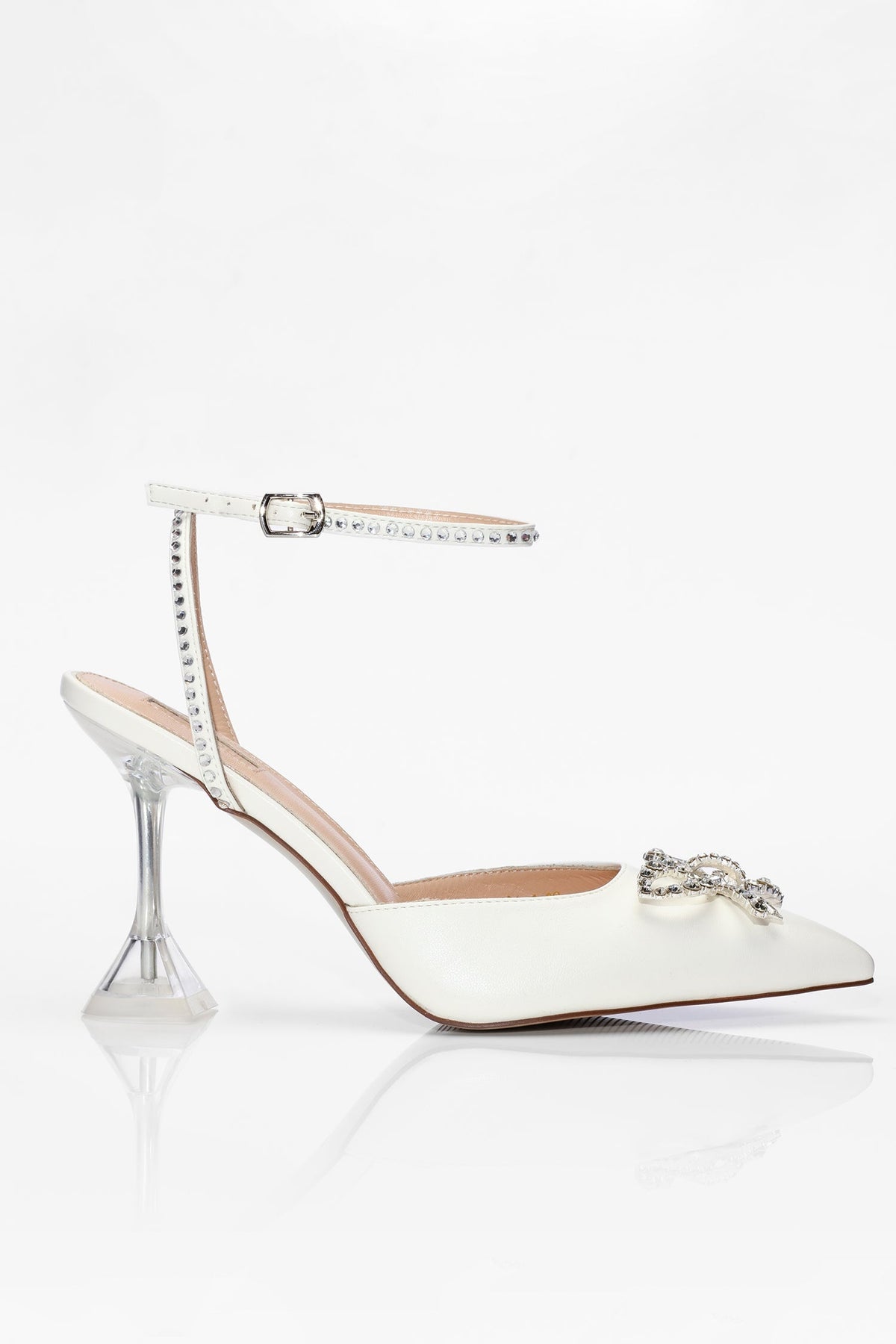 Alamour The Label Shoes Giorgia - White Heels Giorgia White Leather Heels | Afterpay | Klarna | Zip Pay