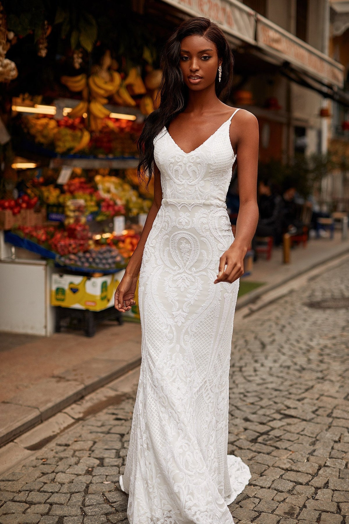 sabrina sequin dress Sabrina White Sequin Gown | Afterpay | Klarna
