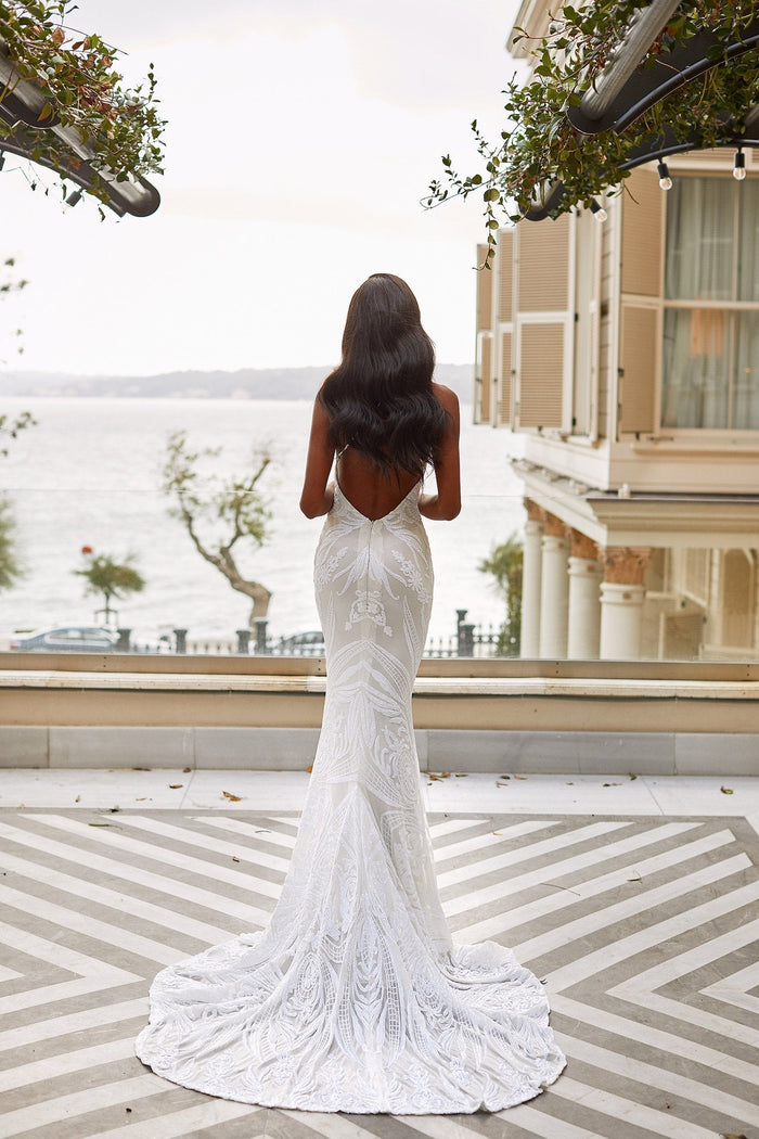 Alamour The Label MTO Sequin Alayna - White Alayna White Sequin Gown | Afterpay | Klarna | Zip Pay