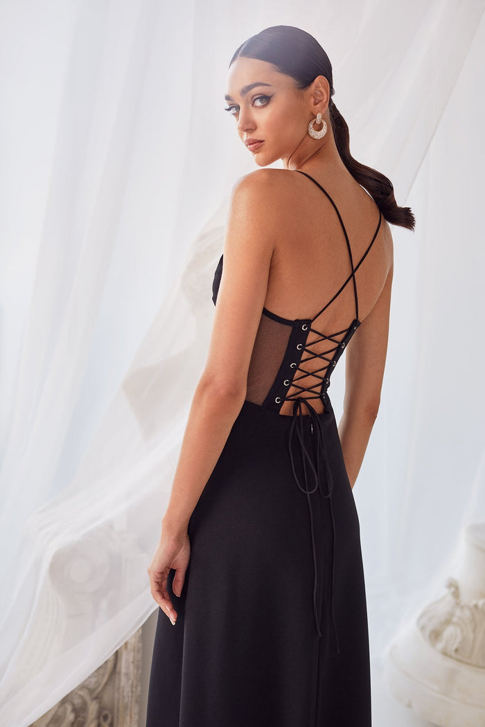 Alamour The Label RTW Maxi Dress Amary - Black Amary Black Crepe Dress | Afterpay | Klarna | Zip Pay