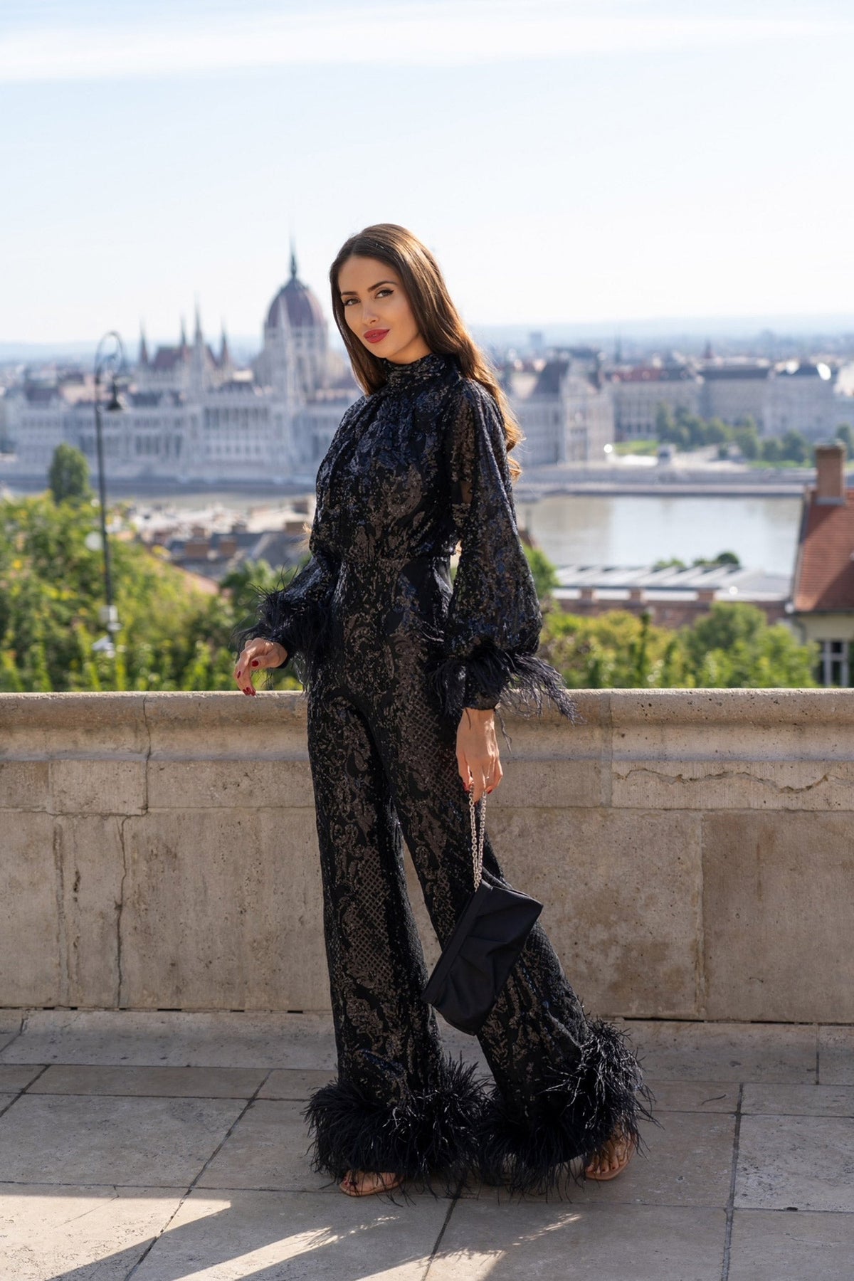 Alamour The Label Playsuits & Jumpsuits Jessalyn - Black Jessalyn Black Sequin Jumpsuit | Afterpay | Klarna | Zip Pay