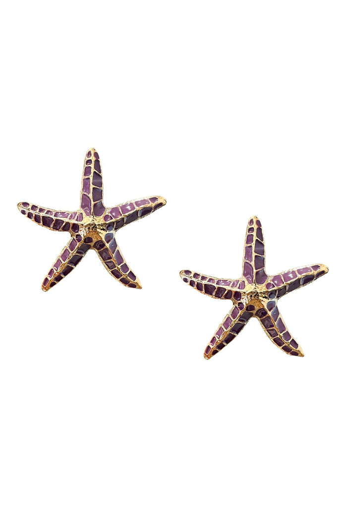 Alamour The Label Earrings Julianne Purple Starfish Earrings Julianne Purple Starfish Earrings | Afterpay | Klarna | Zip Pay