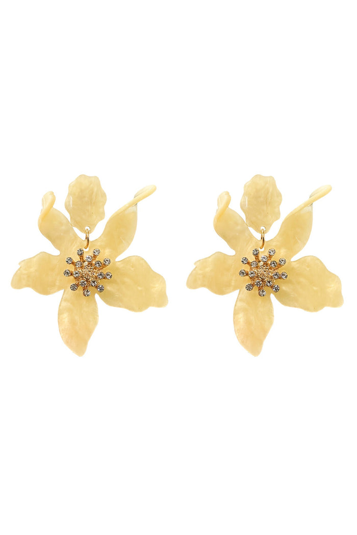 Alamour The Label Earrings Briella Soft Yellow Flower Earrings Briella Soft Yellow Flower Earrings | Afterpay | Klarna | Zip Pay