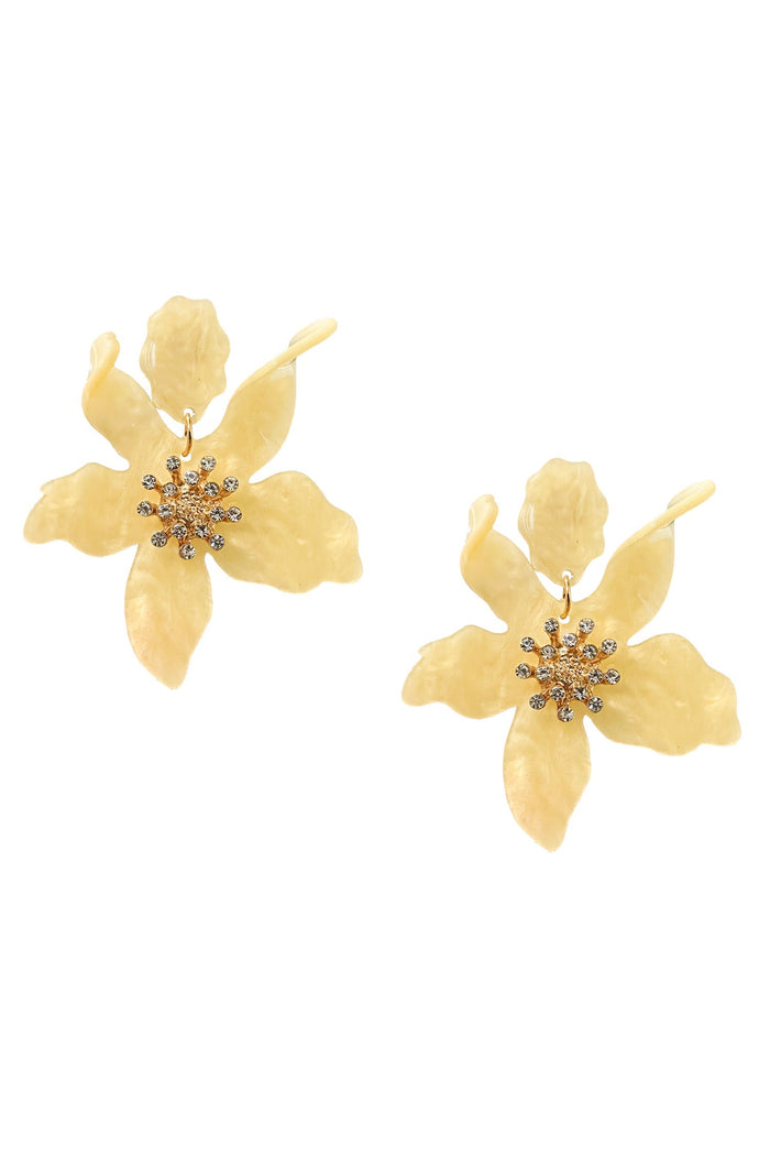 Alamour The Label Earrings Briella Soft Yellow Flower Earrings Briella Soft Yellow Flower Earrings | Afterpay | Klarna | Zip Pay