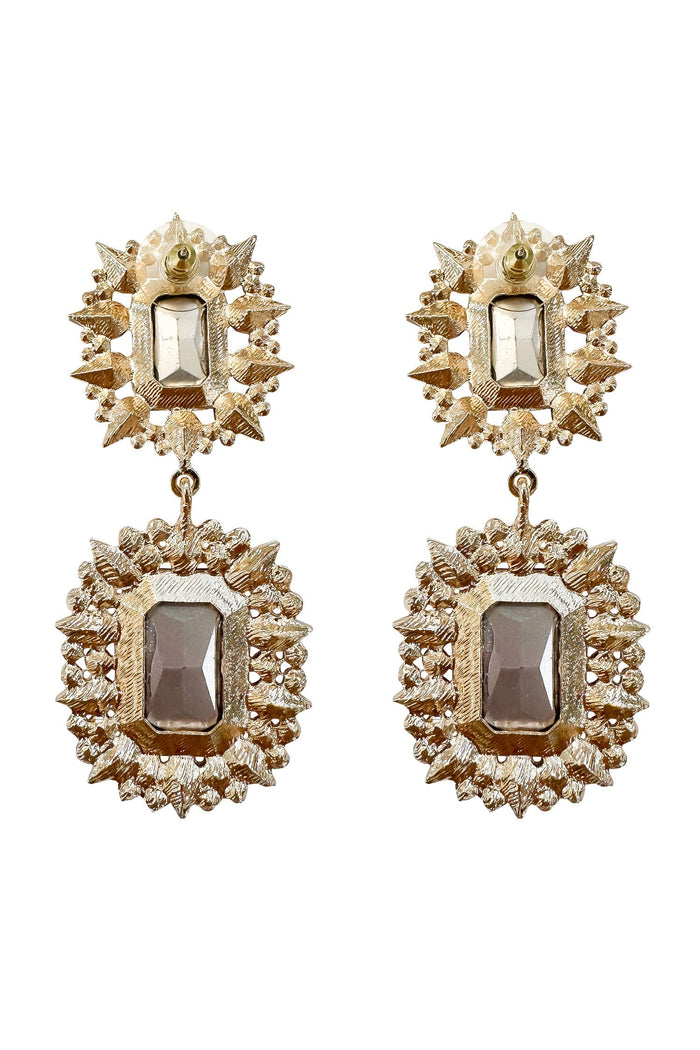 Alamour The Label Earrings Katerina Fuchsia Diamante Earrings Katerina Fuchsia Flower Drop Earrings | Afterpay | Klarna | Zip Pay