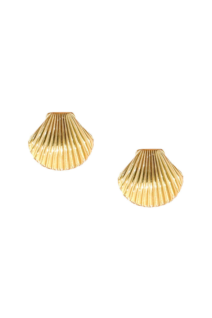 Alamour The Label Earrings Maurita Gold Shell Earrings Maurita Gold Shell Earrings | Afterpay | Klarna | Zip Pay