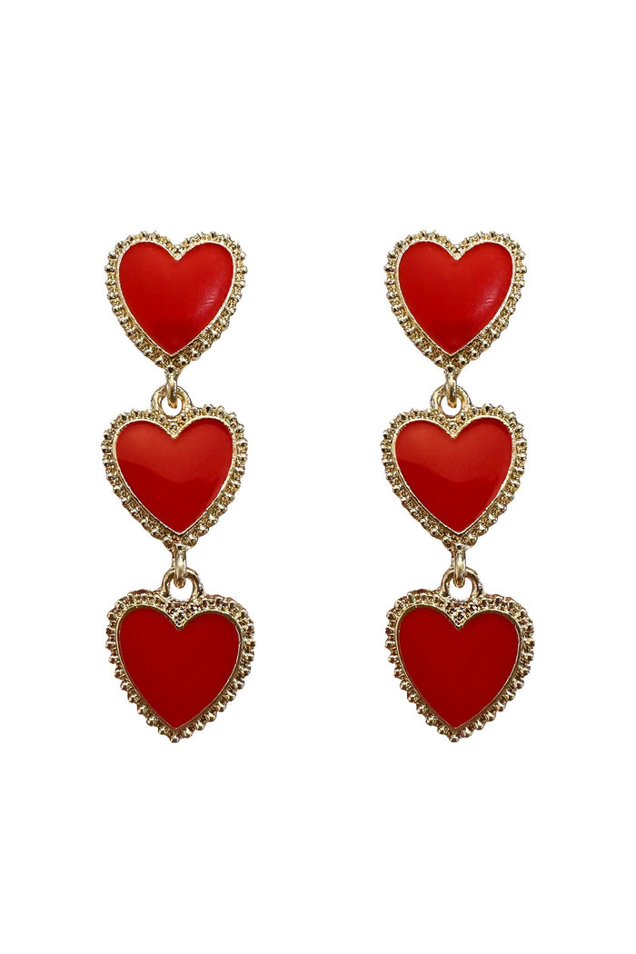 Alamour The Label Earrings Shirley Red Heart Earrings Shirley Red Heart Earrings | Afterpay | Klarna | Zip Pay