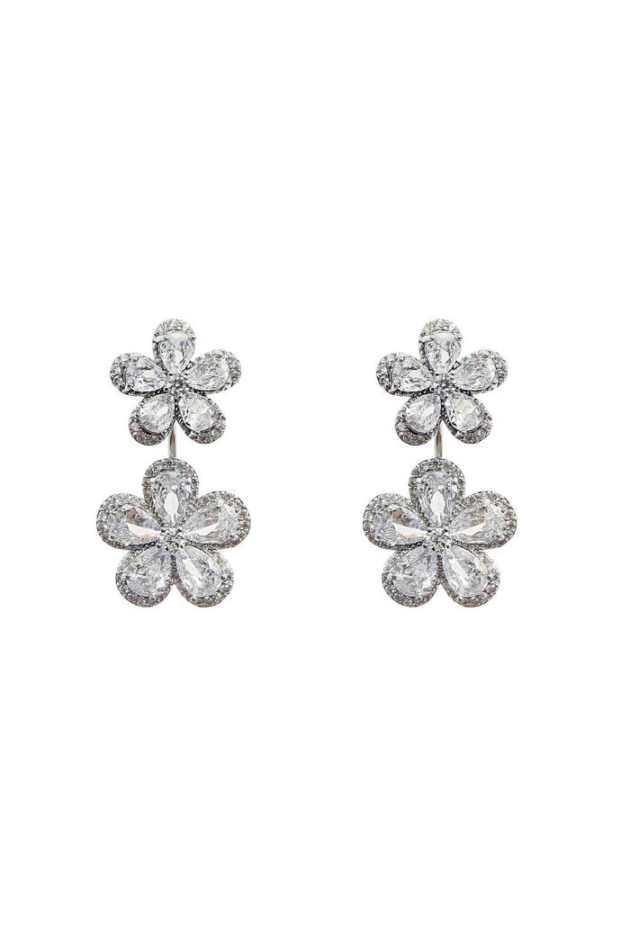 Alamour The Label Earrings Blina Silver Flower Earrings Blina Silver Flower Earrings | Afterpay | Klarna | Zip Pay