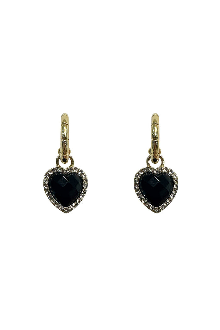 Alamour The Label Earrings Ayelet Black Heart Earrings Ayelet Black Heart Earrings | Afterpay | Klarna | Zip Pay